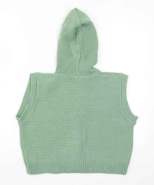 I SAW IT FIRST Womens Green  Knit Cardigan Jumper Size 12