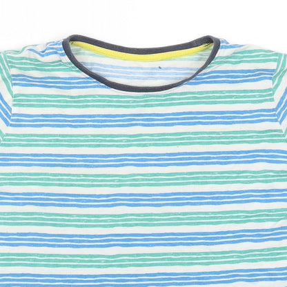 Nutmeg Boys Blue Striped  Basic T-Shirt Size 9-10 Years