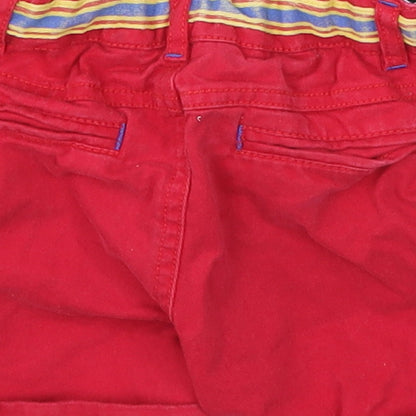 Monsoon Boys Red   Cropped Trousers Size 12-18 Months