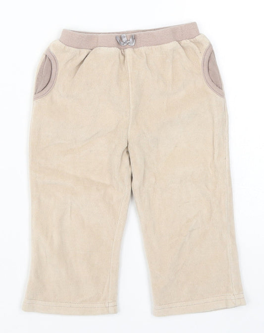 Cherokee Girls Beige   Sweatpants Trousers Size 9-12 Months