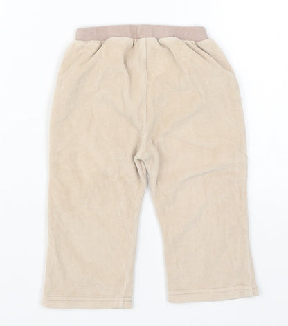 Cherokee Girls Beige   Sweatpants Trousers Size 9-12 Months