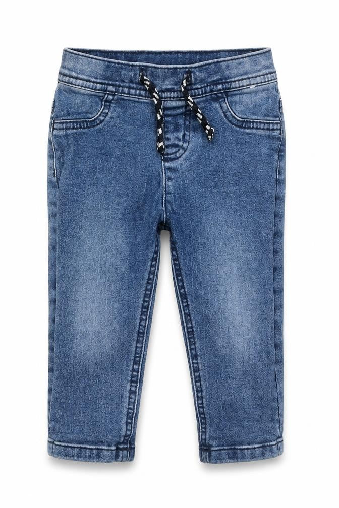 Front view of Denim Co Baby Blue Denim Capri Jeans, size 9-12, Months