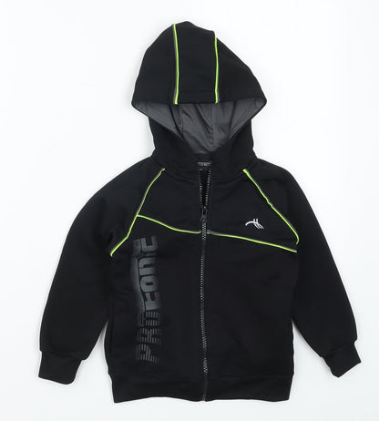 Protonic Boys Black   Full Zip Hoodie Size 2-3 Years