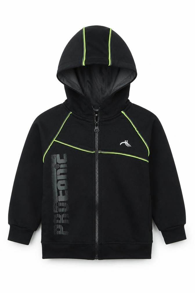 Protonic Boys Black   Full Zip Hoodie Size 2-3 Years