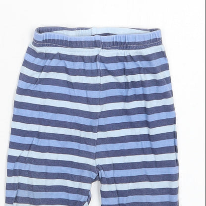George Boys Blue Striped  Capri Pyjama Pants Size 9-12 Months