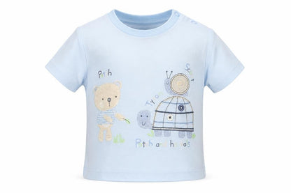 TU Boys Blue   Basic T-Shirt Size 9-12 Months