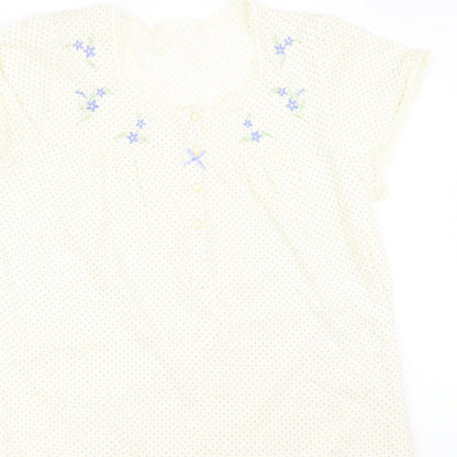 Marks and Spencer Womens Ivory Polka Dot  Top One Piece Size 12