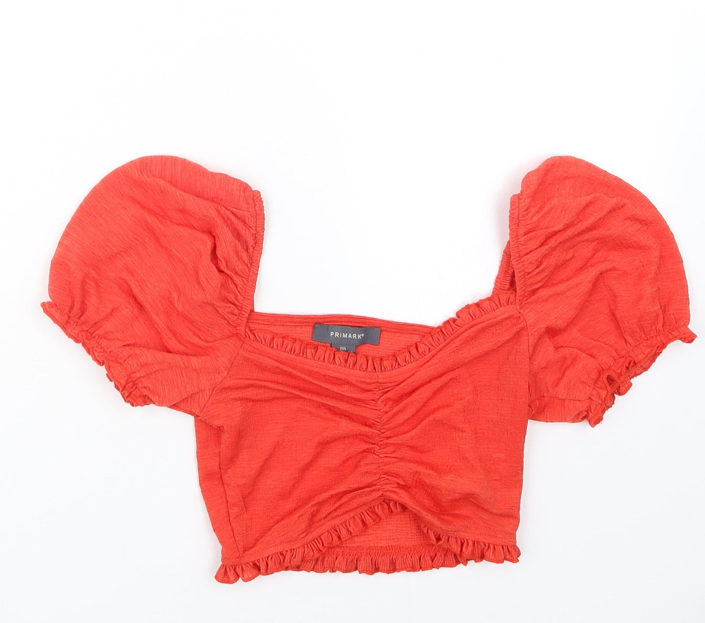 Primark Womens Red   Cropped T-Shirt Size 4