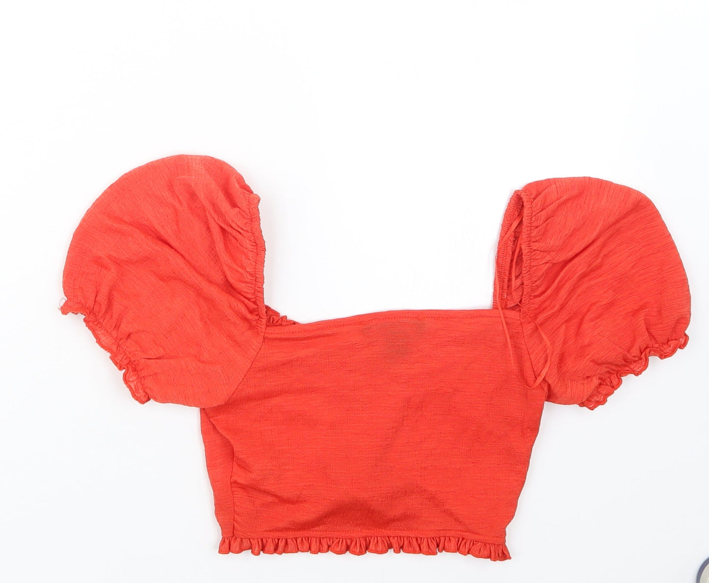 Primark Womens Red   Cropped T-Shirt Size 4