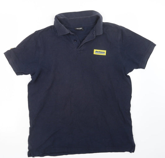 Tee-Jays Mens Blue    Polo Size M