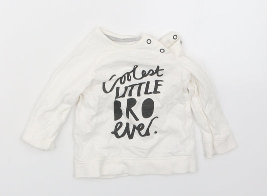 George Boys White   Basic T-Shirt Size 9-12 Months