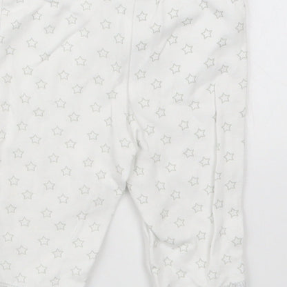 F&F Girls White Geometric  Capri Pyjama Set Size 0-3 Months  - Tatty Teddy