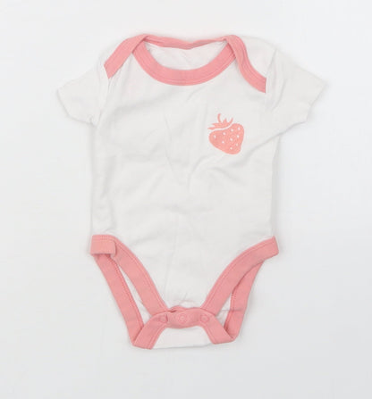 Lily & Dan Girls White   Babygrow One-Piece Size 0-3 Months