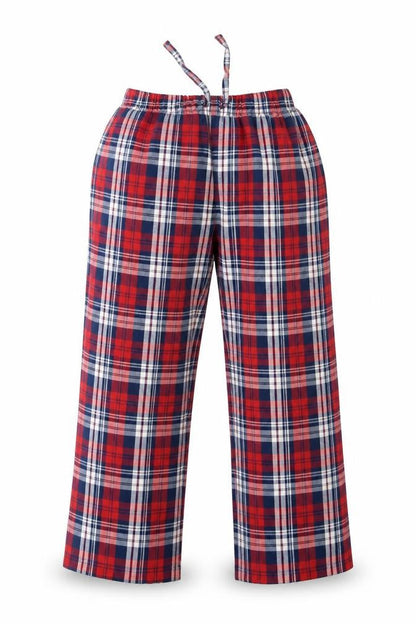 Gap Girls Red Check  Capri Pyjama Pants Size 8 Years