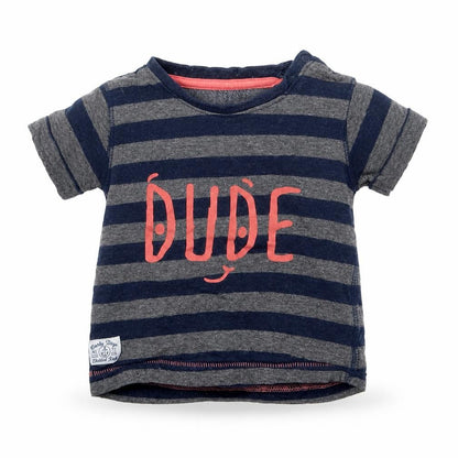 Early Days Boys Blue Striped  Basic T-Shirt Size 9-12 Months