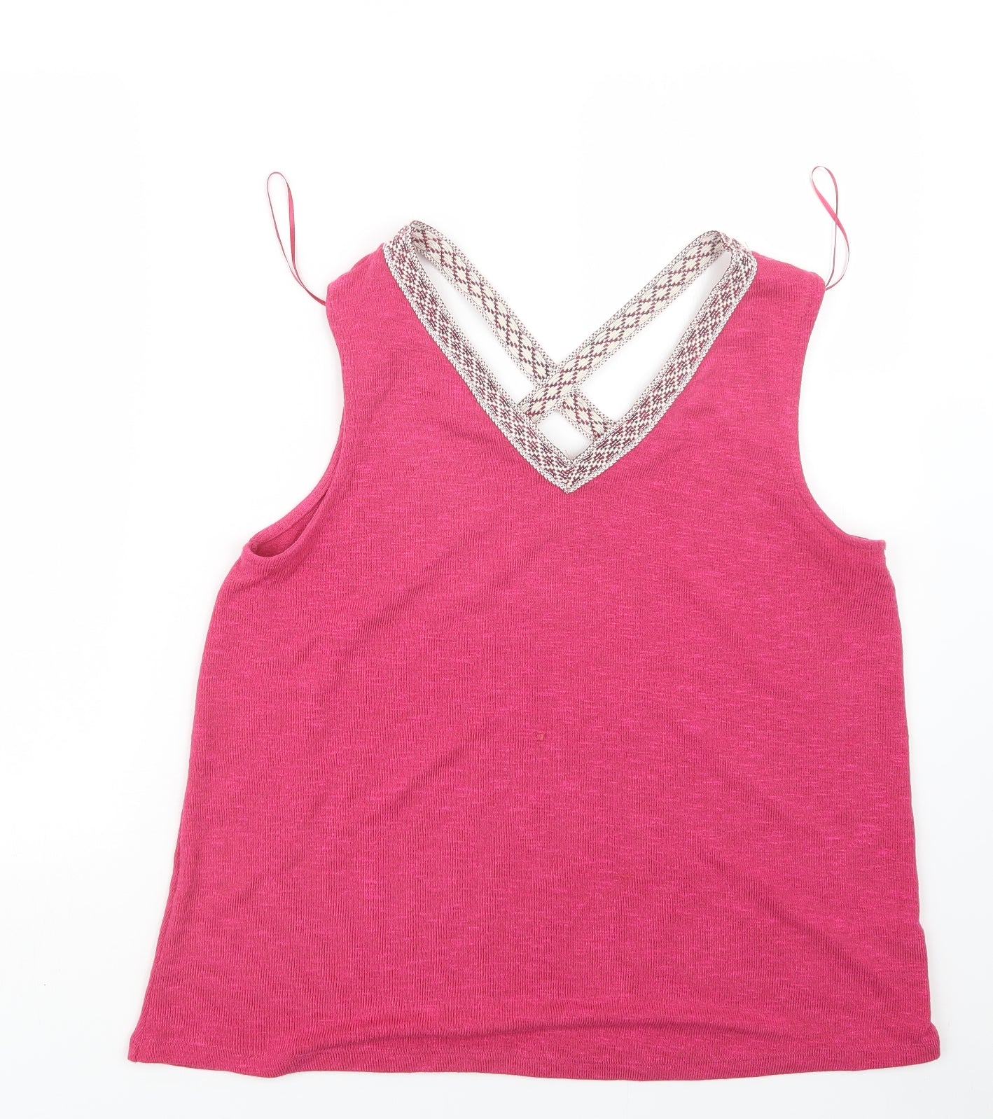 TU Womens Pink  Knit Pullover Jumper Size 16