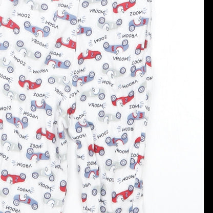 Nutmeg Boys White Geometric  Capri Pyjama Pants Size 6-9 Months