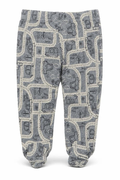 TU Boys Grey Geometric  Capri Trousers Size 6-9 Months