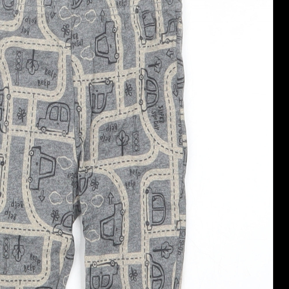 TU Boys Grey Geometric  Capri Trousers Size 6-9 Months