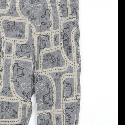 TU Boys Grey Geometric  Capri Trousers Size 6-9 Months