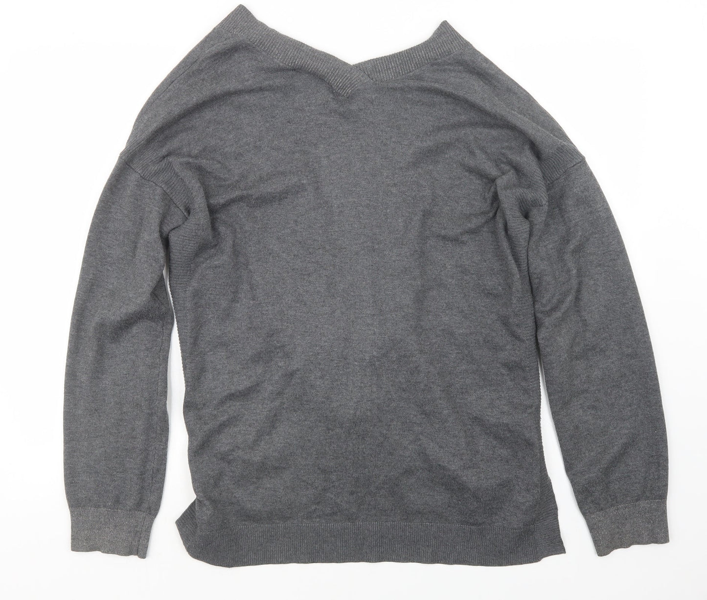 Womens UK Size L Retrology Grey Cardigan Jumper