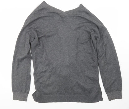 Womens UK Size L Retrology Grey Cardigan Jumper