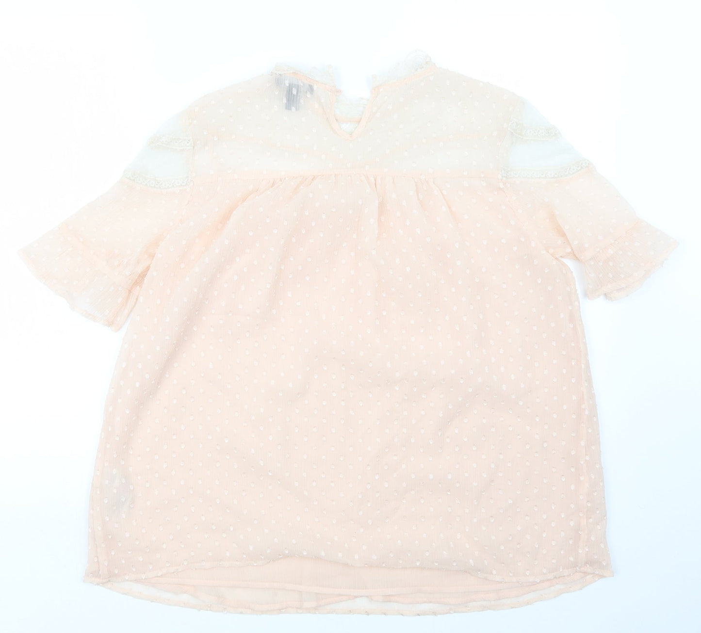 Womens UK Size 14 New Look Maternity Pink Basic Blouse
