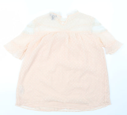 Womens UK Size 14 New Look Maternity Pink Basic Blouse