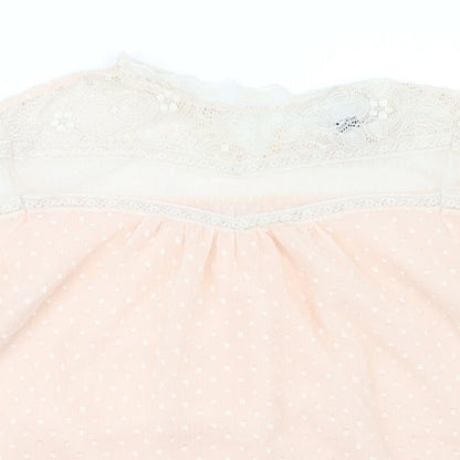 Womens UK Size 14 New Look Maternity Pink Basic Blouse