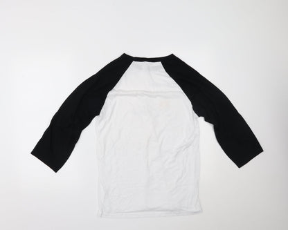 Womens UK Size L Bella + Canvas White Basic T-Shirt