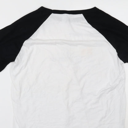Womens UK Size L Bella + Canvas White Basic T-Shirt