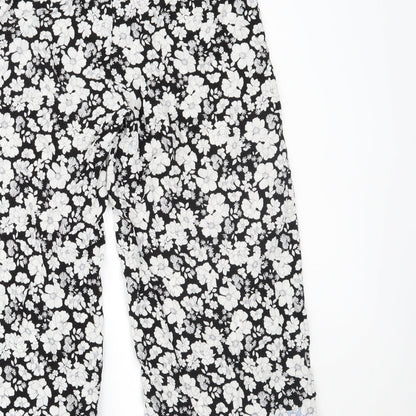 New Look Womens Multicoloured Floral  Trousers  Size 12 L22 in