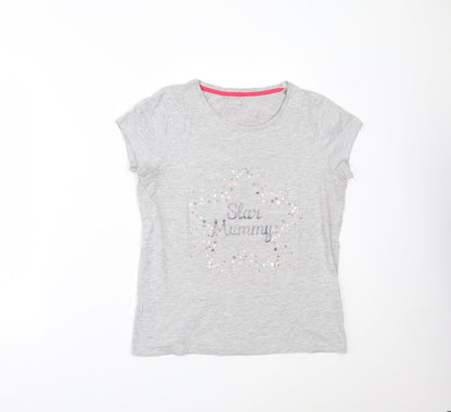 George Womens Grey   Basic T-Shirt Size 10