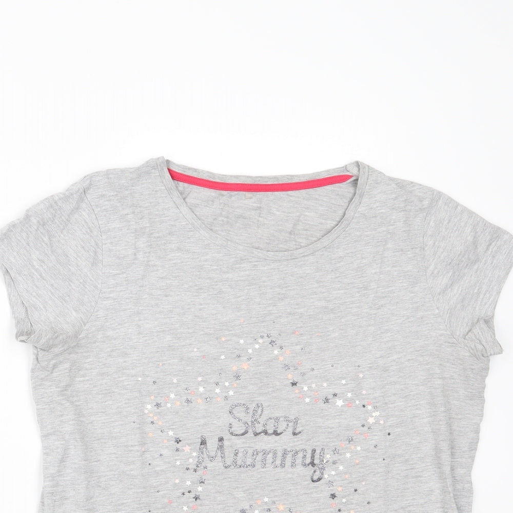George Womens Grey   Basic T-Shirt Size 10