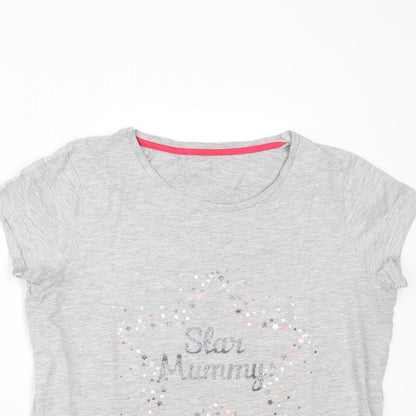 George Womens Grey   Basic T-Shirt Size 10