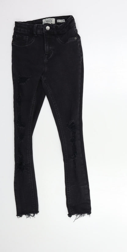 New Look Girls Black  Denim Skinny Jeans Size 12 Years