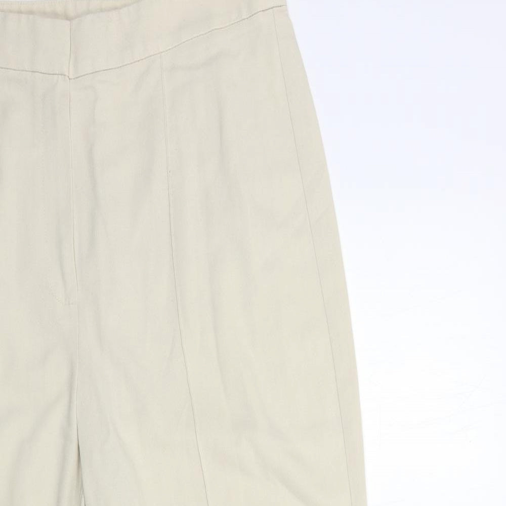 Womens UK Size 16 Marks and Spencer Regular Fit  Beige Trousers