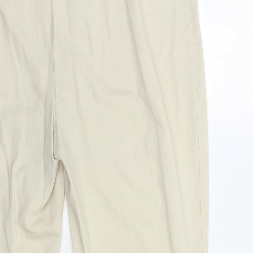 Womens UK Size 16 Marks and Spencer Regular Fit  Beige Trousers