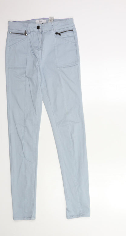 NEXT Womens Blue  Denim Skinny Jeans Size 8 L32 in
