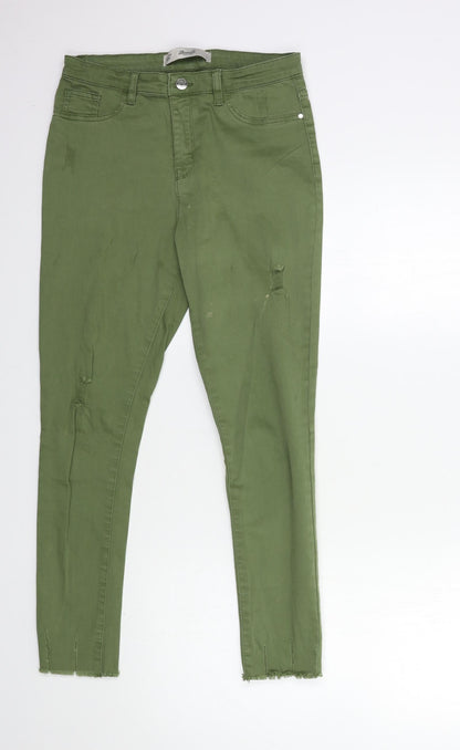 Denim & Co. Girls Green  Denim Skinny Jeans Size 12-13 Years