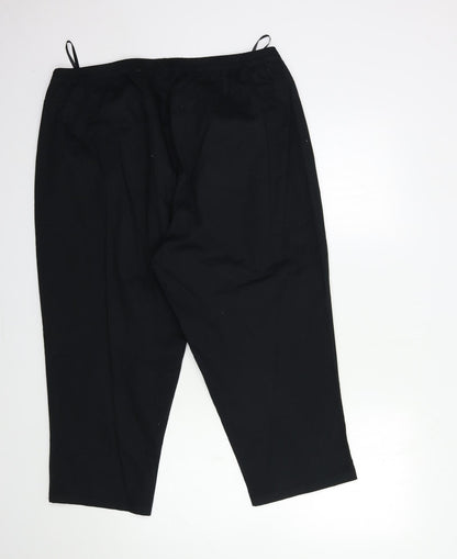 EPC Womens Black   Cropped Trousers Size 40 in L23 in