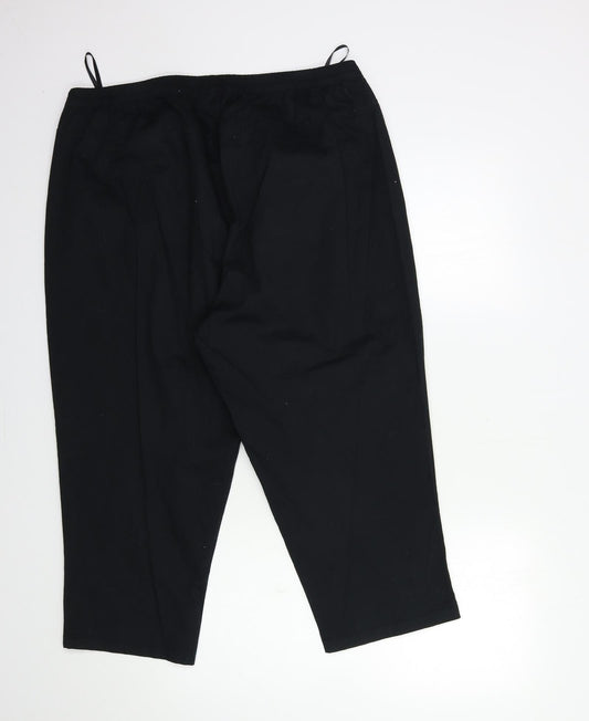EPC Womens Black   Cropped Trousers Size 40 in L23 in