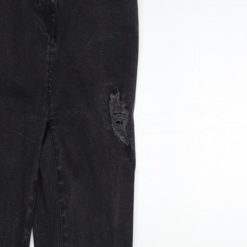 NEXT Womens Black  Denim Skinny Jeans Size 8 L28 in