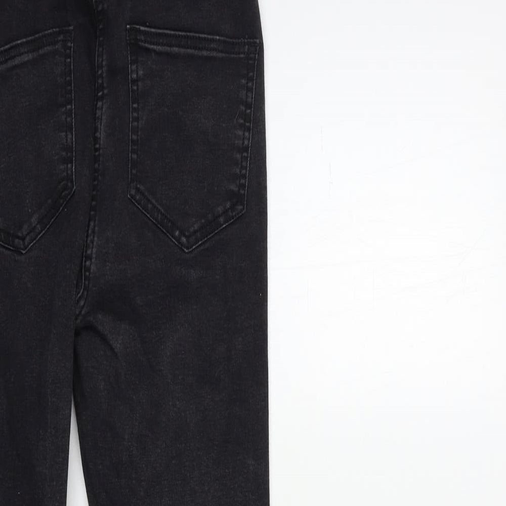 NEXT Womens Black  Denim Skinny Jeans Size 8 L28 in