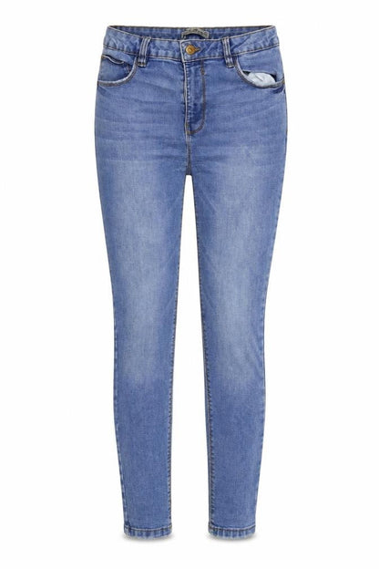 Womens UK Size 28 in Denim & Co. Regular Fit Skinny Blue Jeans