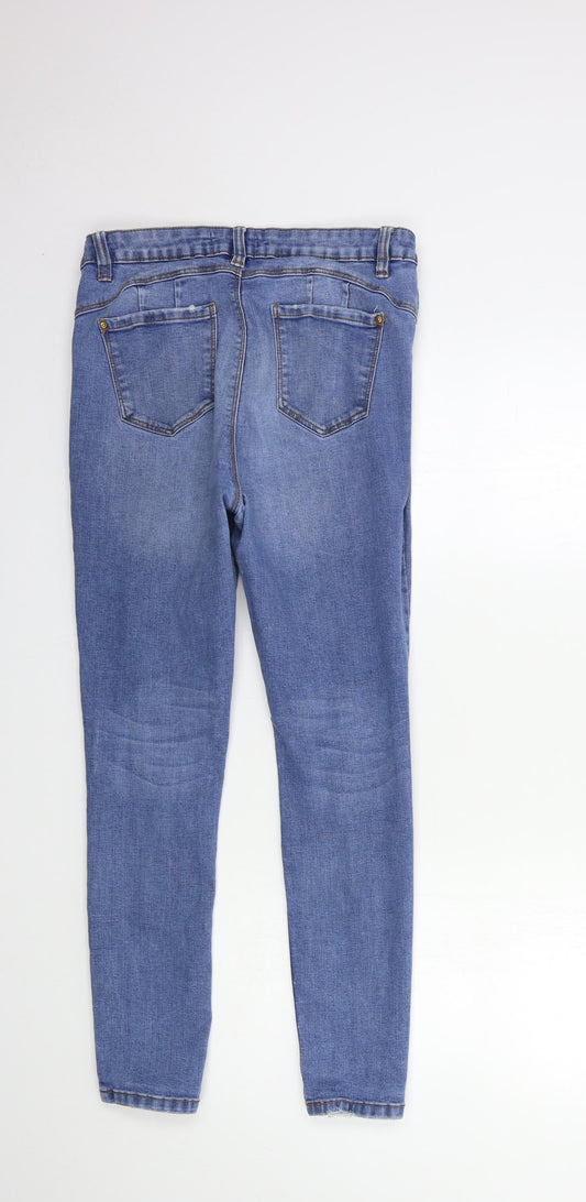 Denim & Co. Womens Blue  Denim Skinny Jeans Size 28 in L27 in