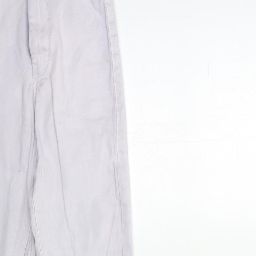 PRETTYLITTLETHING Womens Grey  Denim Skinny Jeans Size 6 L26 in