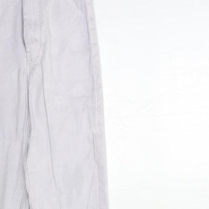 PRETTYLITTLETHING Womens Grey  Denim Skinny Jeans Size 6 L26 in