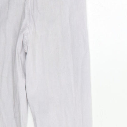 PRETTYLITTLETHING Womens Grey  Denim Skinny Jeans Size 6 L26 in