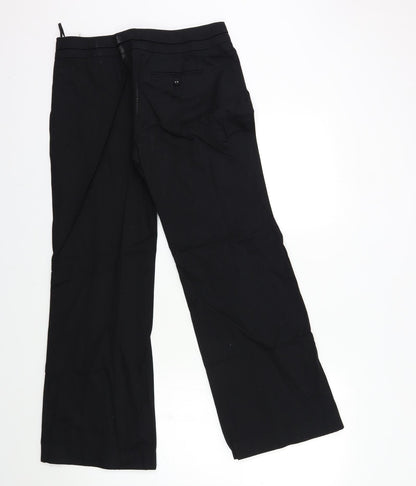 Womens UK Size 10 Marks and Spencer Regular Fit  Black Trousers